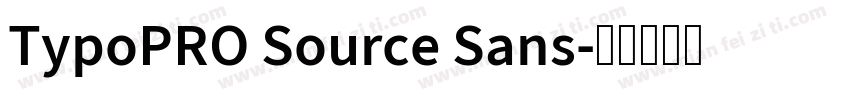 TypoPRO Source Sans字体转换